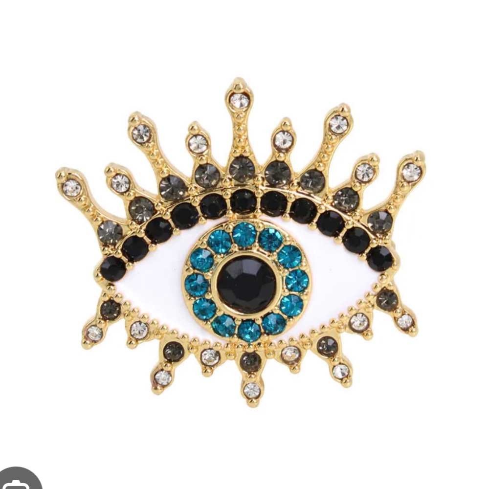 Kurt Geiger London Evil Eye Brooch - Picture 1 of 6